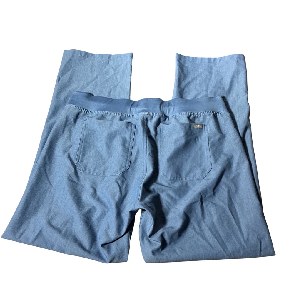 FIGS Technical Collection Livingston Scrub Pants Sz L Light Blue Straight T21003